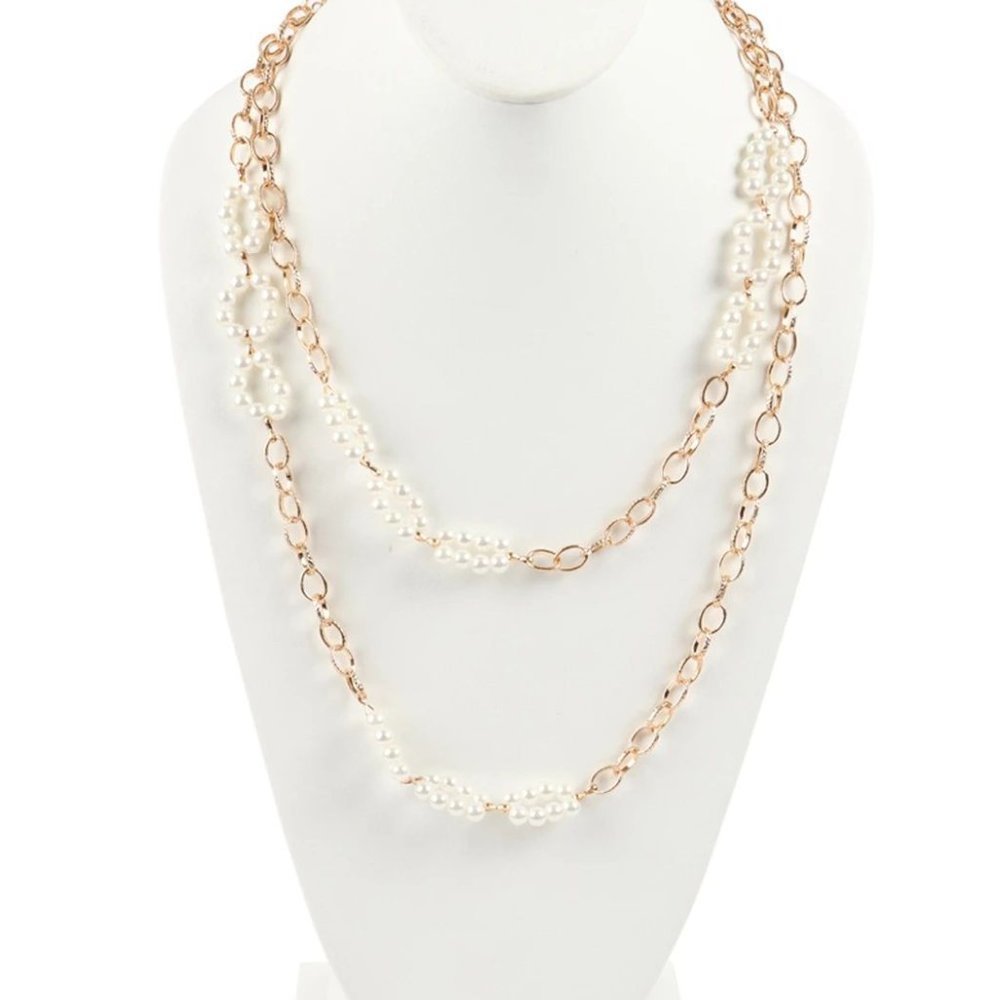 Riah Fashion Pearl Convertible Mask Chain or Bag Strap Chain